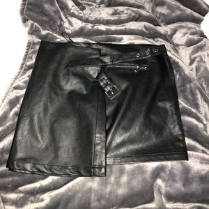 Black Leather Skirt